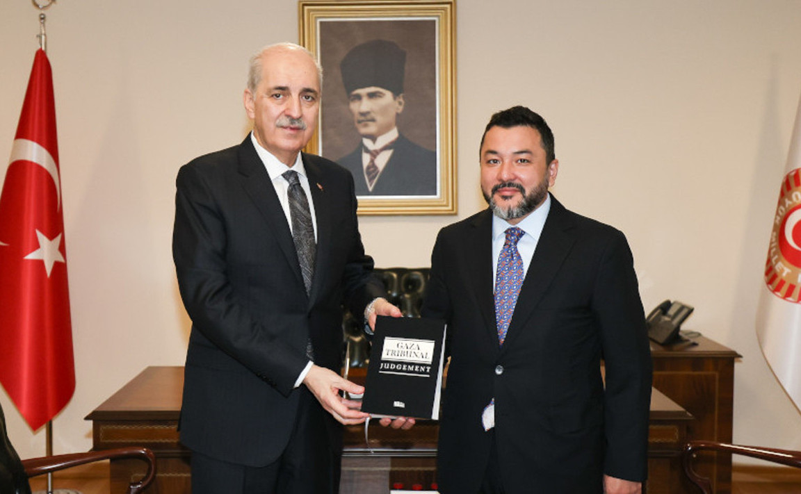 ICYF Başkanı Ayhan, Gazze Mahkemesi Nihai Kararı’nı TBMM Başkanı Kurtulmuş’a Takdim Etti