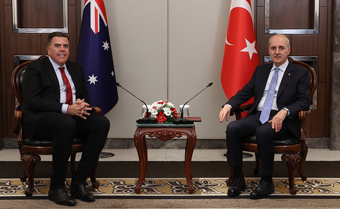 TBMM Başkanı Kurtulmuş, Avustralya Temsilciler Meclisi Başkanı Dick ile Görüştü