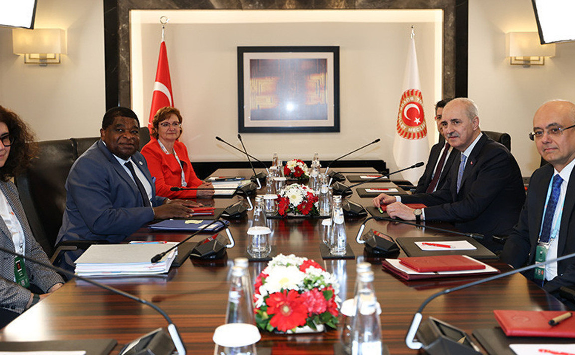 TBMM Başkanı Kurtulmuş, PAB Genel Sekreteri Chungong ve Genel Kurul Sekreteri Jabre ile Bir Araya Geldi