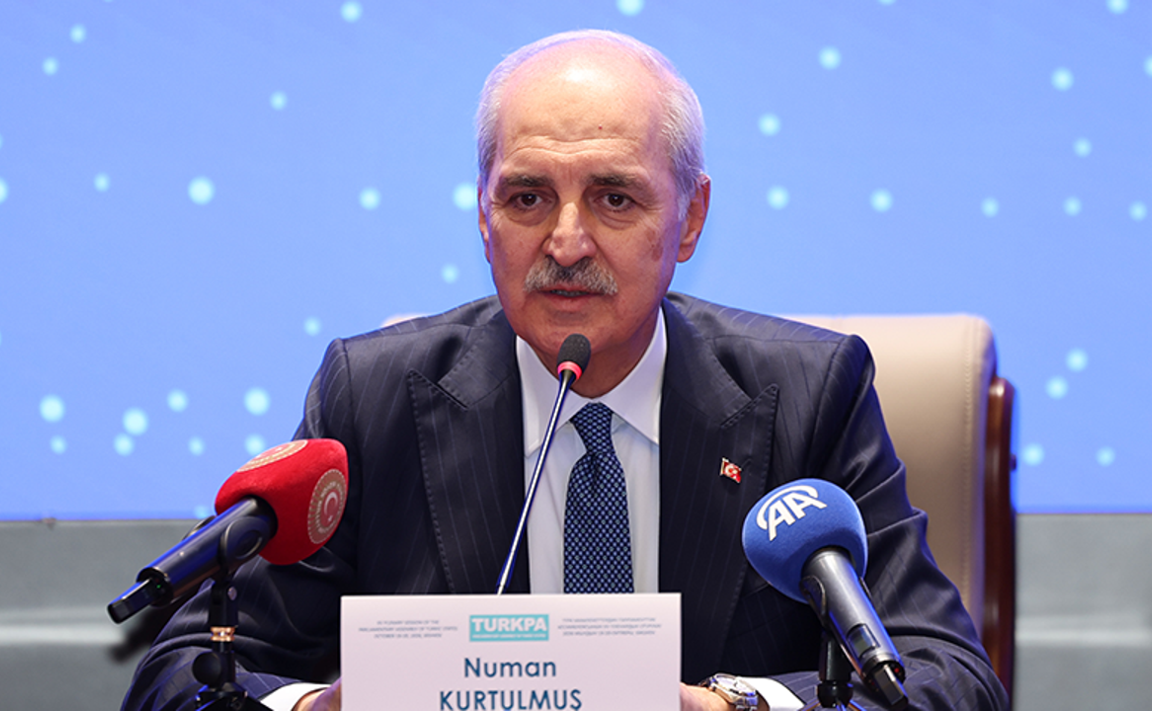 TBMM Başkanı Kurtulmuş, TÜRKPA Üyesi Ülkelerin Meclis Başkanlarıyla Ortak Basın Toplantısı Düzenledi