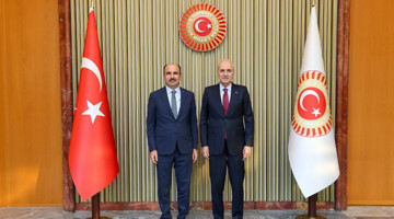 TBMM Başkanı Kurtulmuş, Dünya Belediyeler Birliği Başkanı Altay’ı Kabul Etti