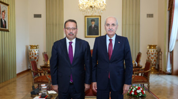 TBMM Başkanı Kurtulmuş, Sayıştay Başkanı Yener’i Kabul Etti