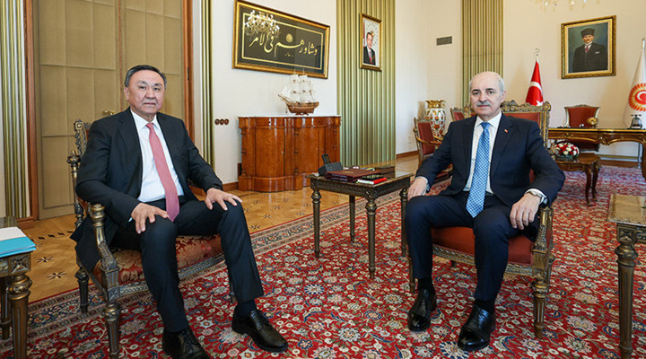 TBMM Başkanı Kurtulmuş, TDT Genel Sekreteri Omuraliev’i Kabul Etti