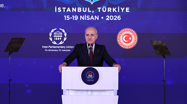 TBMM Başkanı Kurtulmuş, Cumhurbaşkanı Erdoğan'ın PAB Genel Kurulu Onuruna Verdiği Akşam Yemeğinde Konuştu