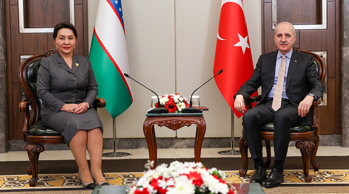 TBMM Başkanı Kurtulmuş, Özbekistan Senatosu Başkanı Narbaeva ile Görüştü