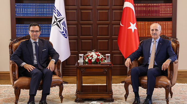 TBMM Başkanı Kurtulmuş, NATO PA Başkanı Perestrello ile Görüştü