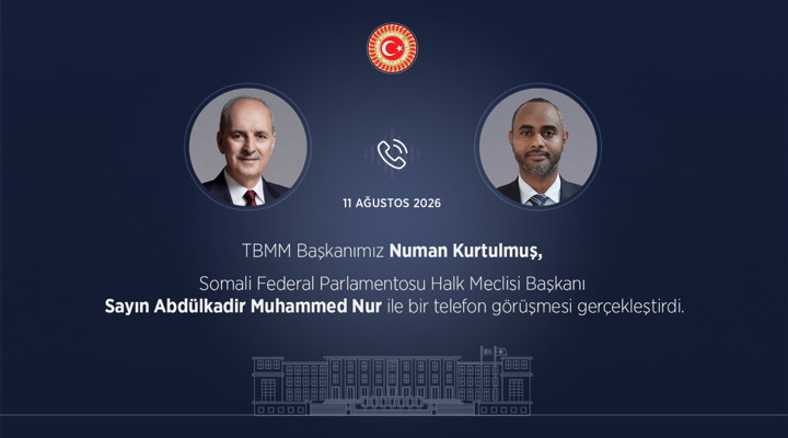 TBMM Başkanı Kurtulmuş, Somali Federal Parlamentosu Halk Meclisi Başkanı Nur ile Telefonda Görüştü