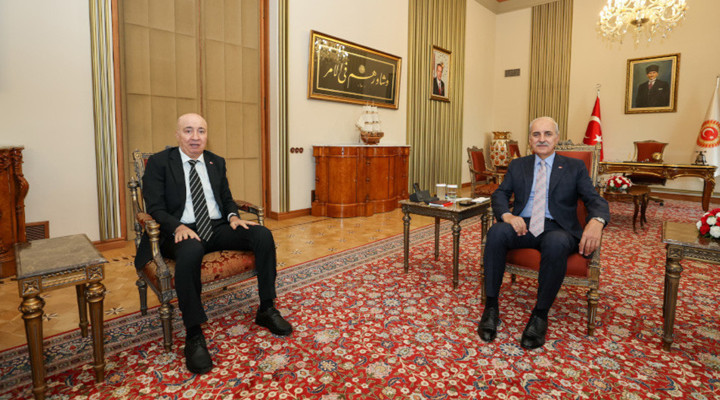 TBMM Başkanı Kurtulmuş, Cumhurbaşkanı Başdanışmanı ve 15 Temmuz Gazisi Aslan'ı Kabul Etti