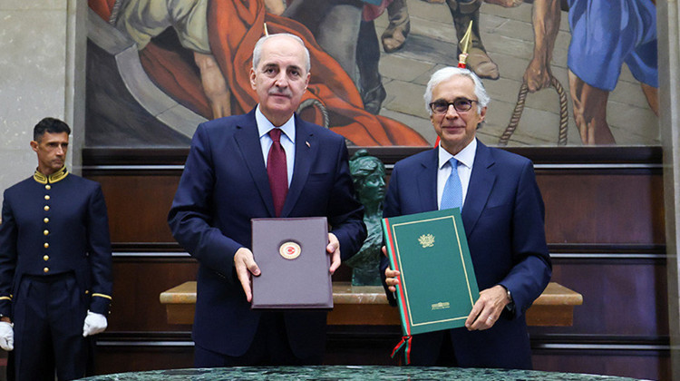 TBMM Başkanı Kurtulmuş, Portekiz Cumhuriyet Meclisi Başkanı Aguiar-Branco ile Görüştü